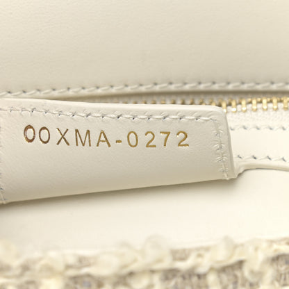 Christian Dior Tweed Cannage Small Caro Bag White 7 of 12