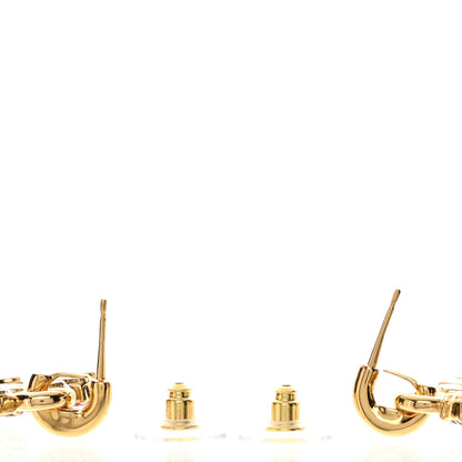 Chanel Crystal CC Drop Earrings Gold Multicolor 3 of 5