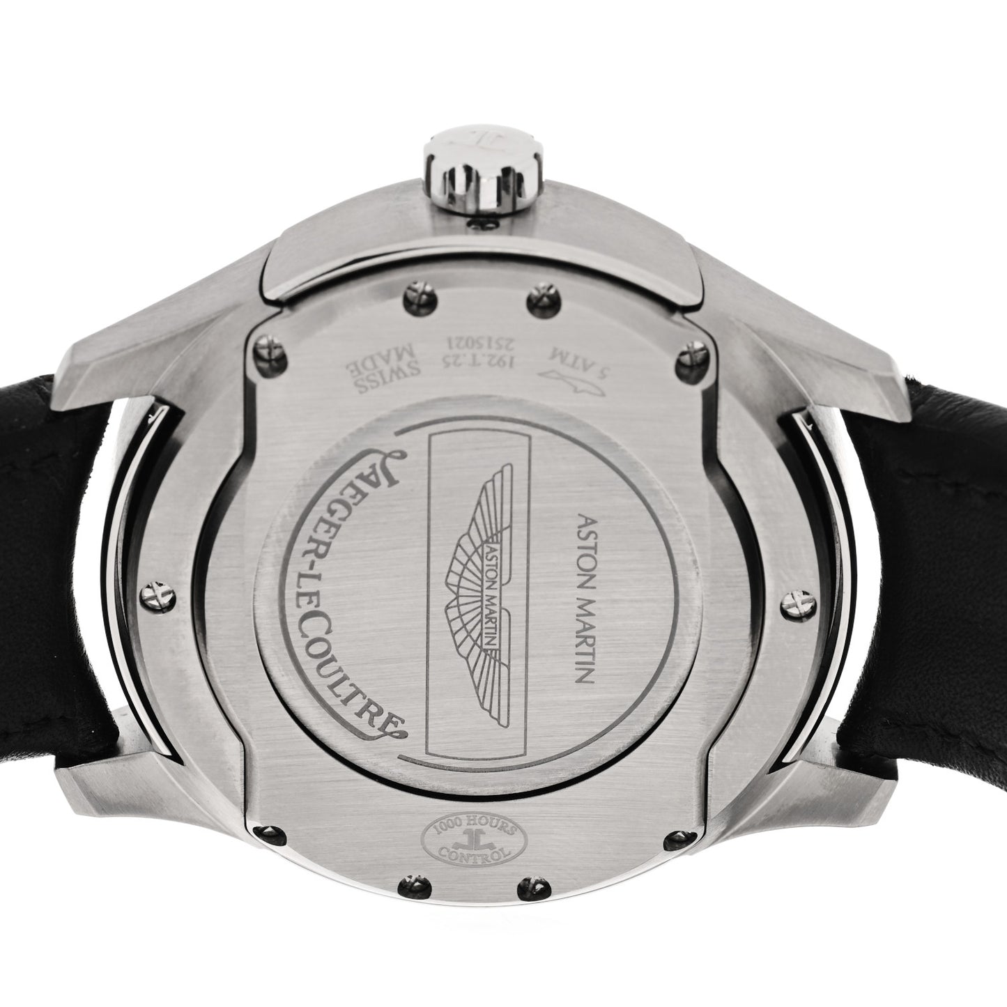 Titanium Calfskin 44mm Amvox II Chronograph Limited Edition Automatic Watch Black 192.T.25
