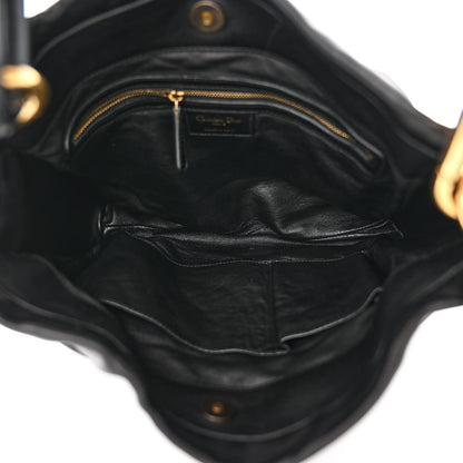 Christian Dior Lambskin Medium Libertine Hobo Black 5 of 10
