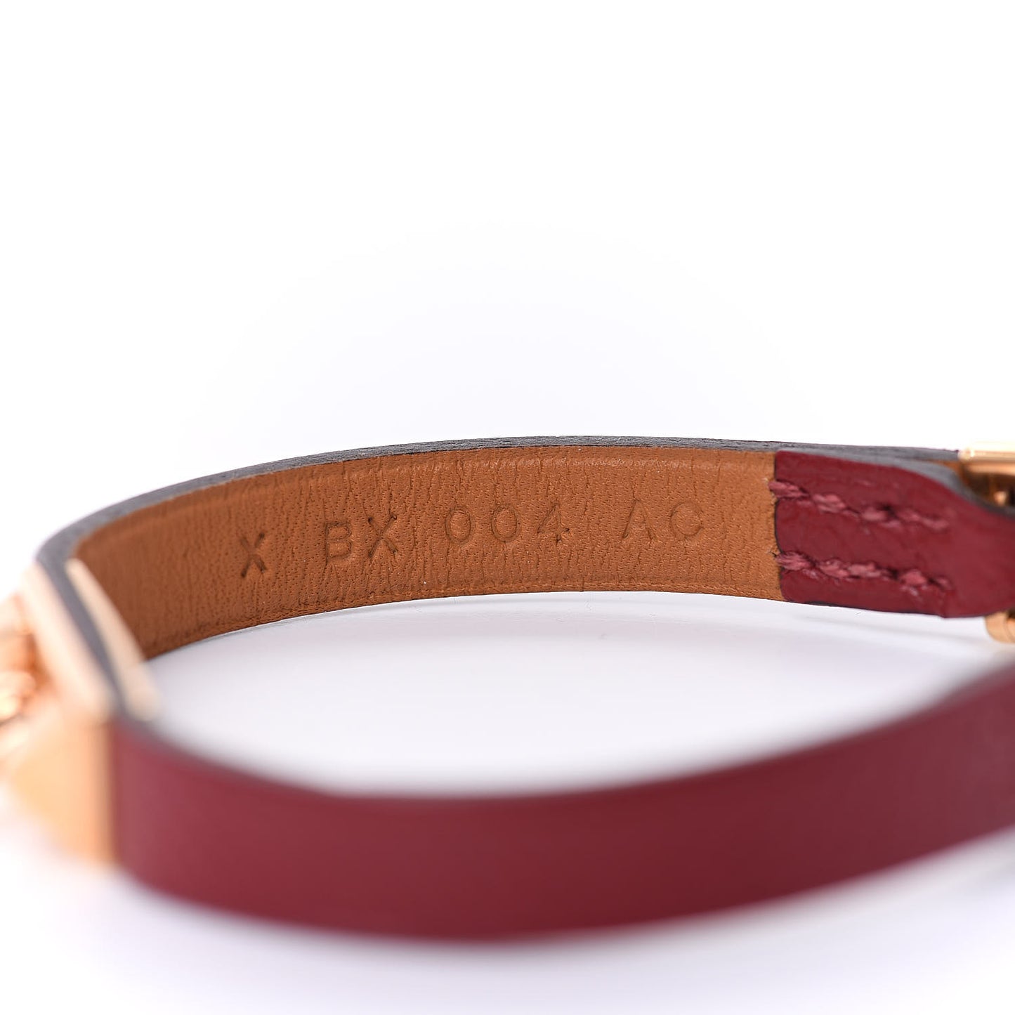 Epsom Micro Rivale Bracelet XS Rouge Grenat