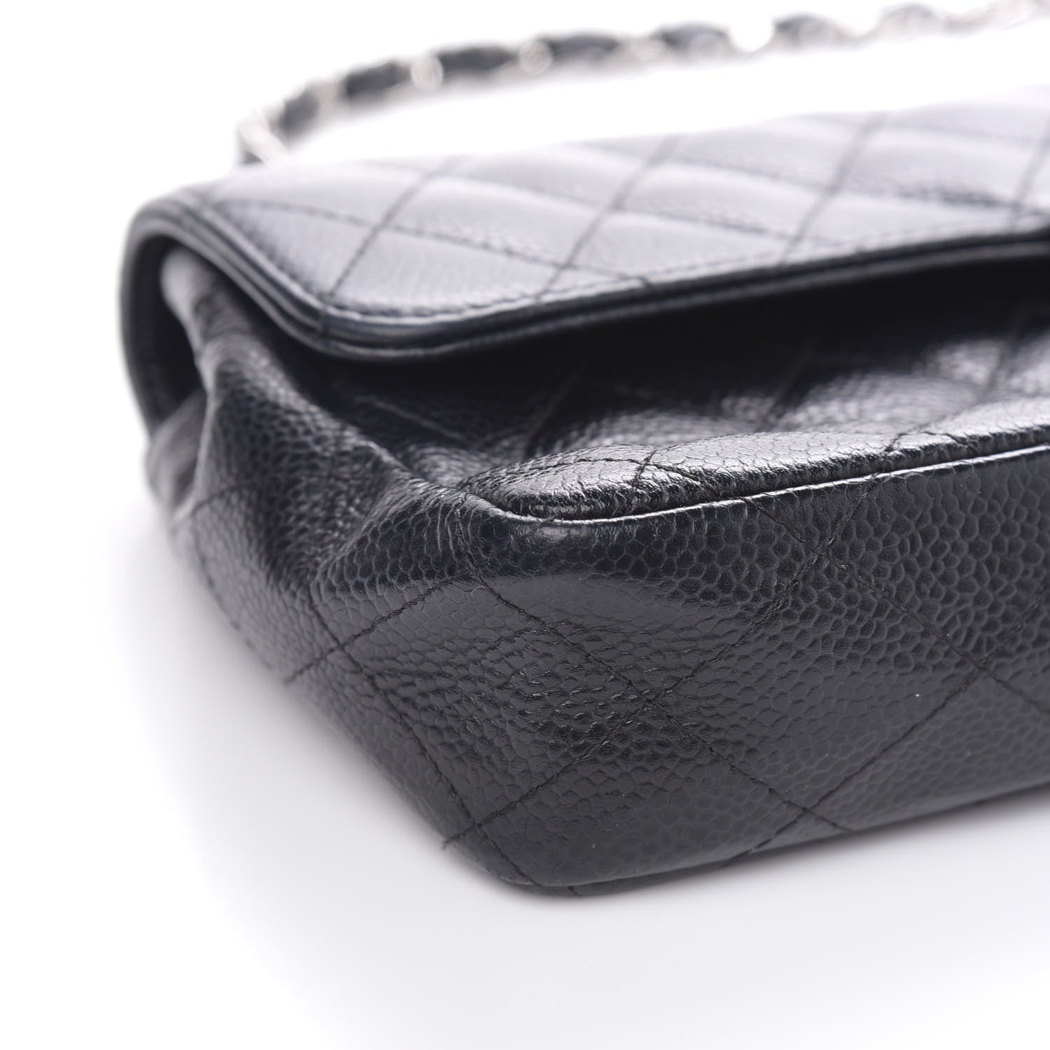 Chanel Caviar Quilted East West Flap Black 8 of 12