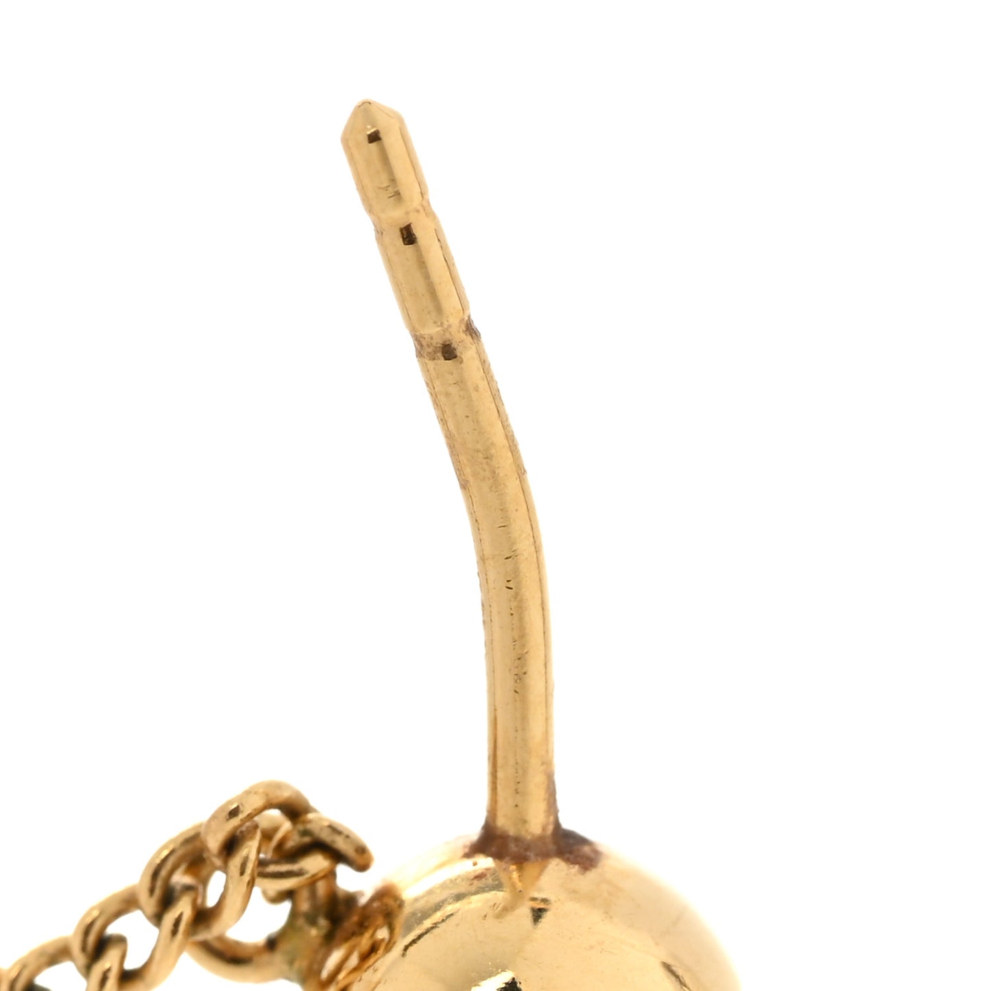 Pearl Tribales Dangle Chain Earrings Gold