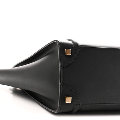 Celine Smooth Calfskin Micro Luggage Black 8 of 9