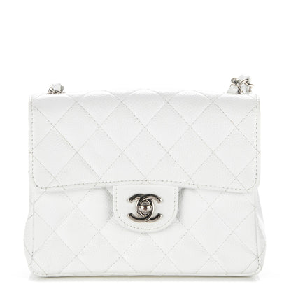Chanel Caviar Quilted Mini Square Flap White 1 of 7