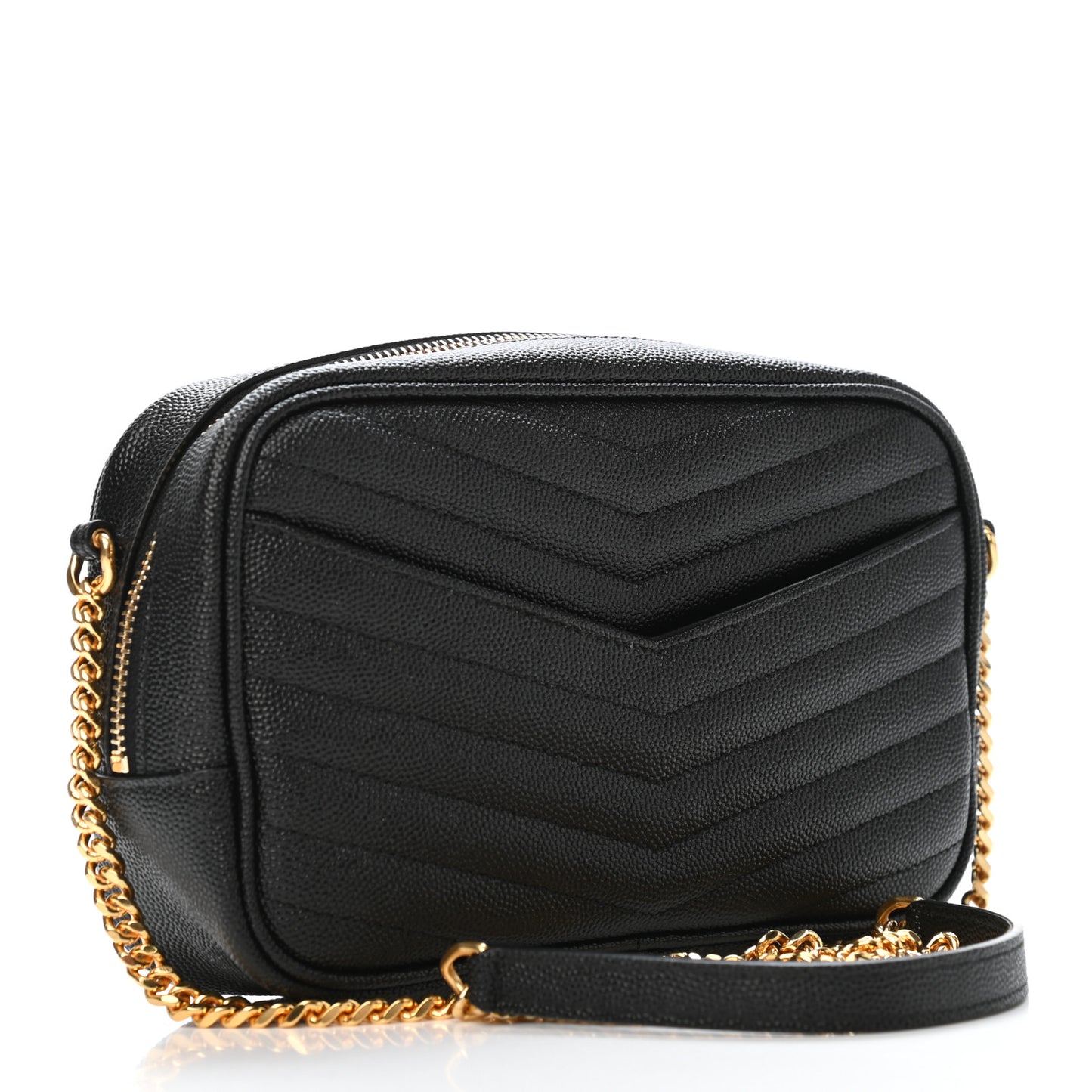 Grain De Poudre Matelasse Monogram Mini Lou Camera Bag Black