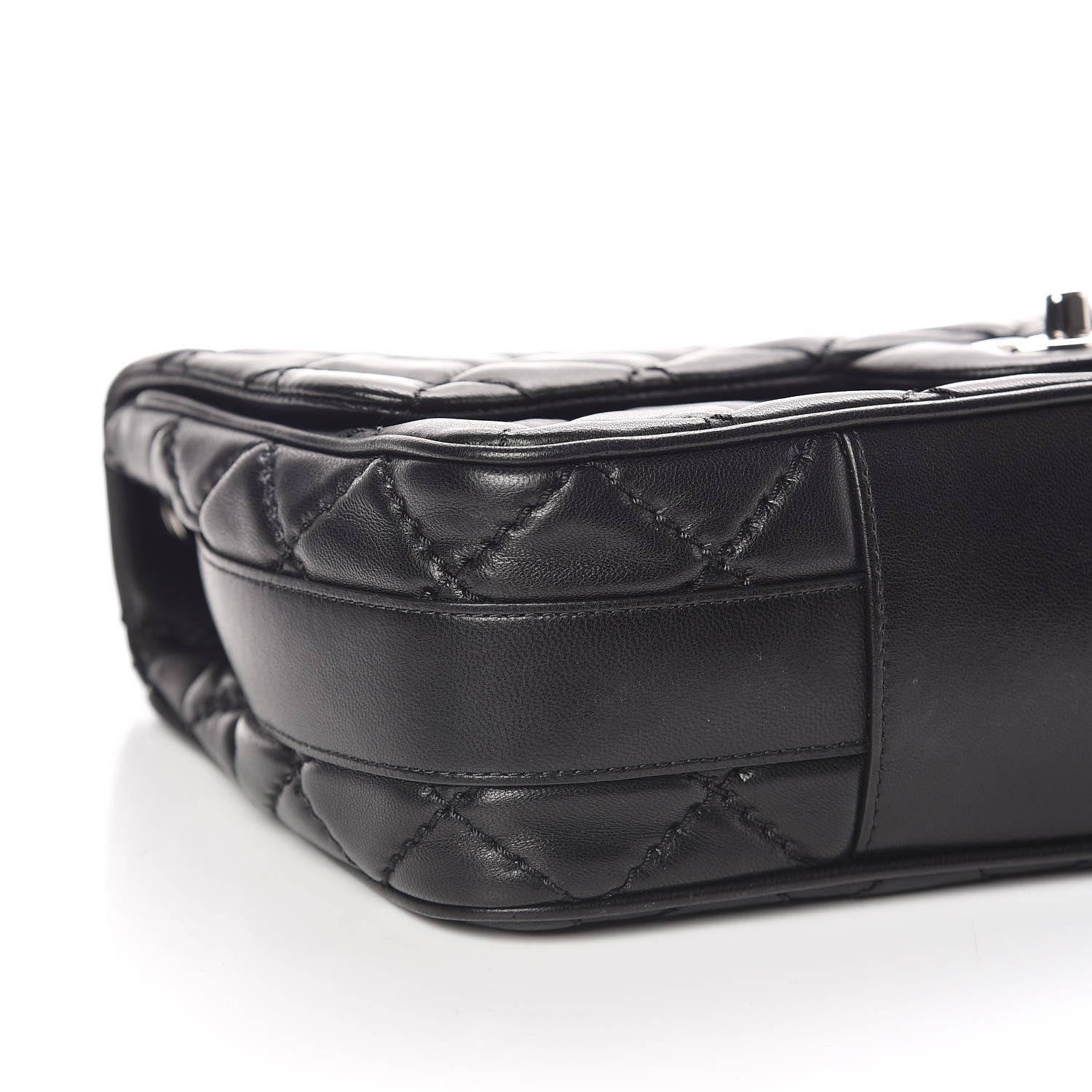 Chanel Lambskin Quilted Jumbo Easy Carry Flap Black 8 of 13