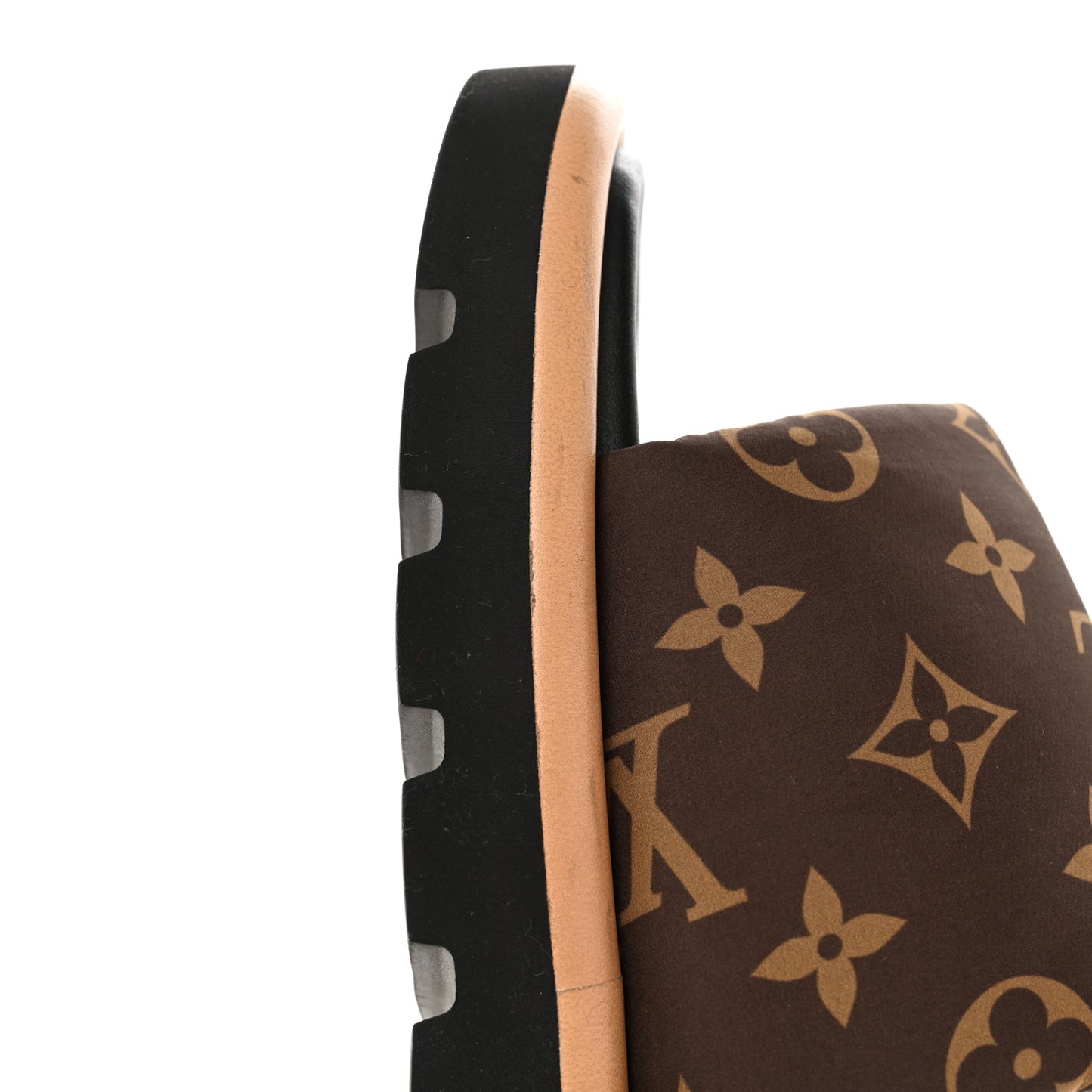Nylon Monogram Pool Pillow Comfort Mule 37 Cacao Brown
