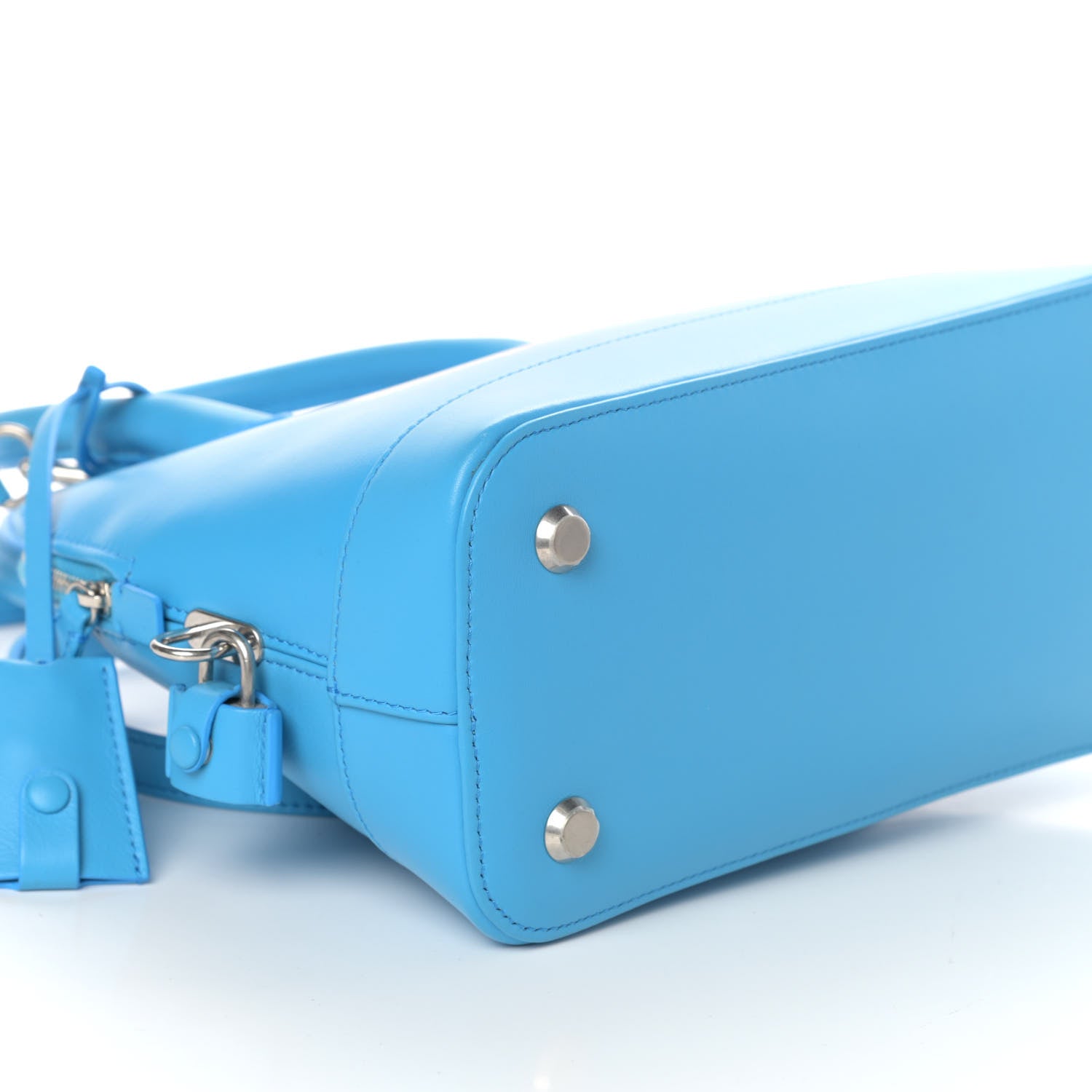 Balenciaga Soft Calfskin Puppy And Kitten S Ville Top Handle Bag Bleu Turquoise 8 of 9