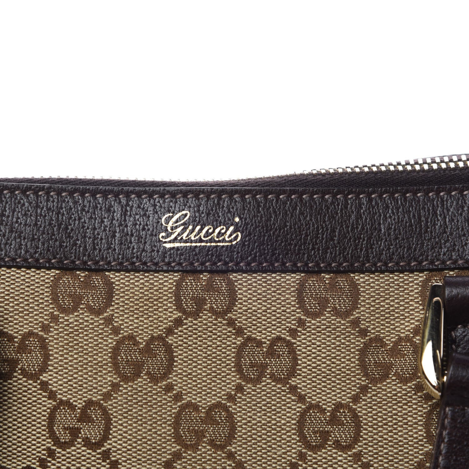 Gucci Monogram Small Abbey Tote Dark Brown 8 of 11