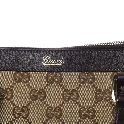 Gucci Monogram Small Abbey Tote Dark Brown 8 of 11
