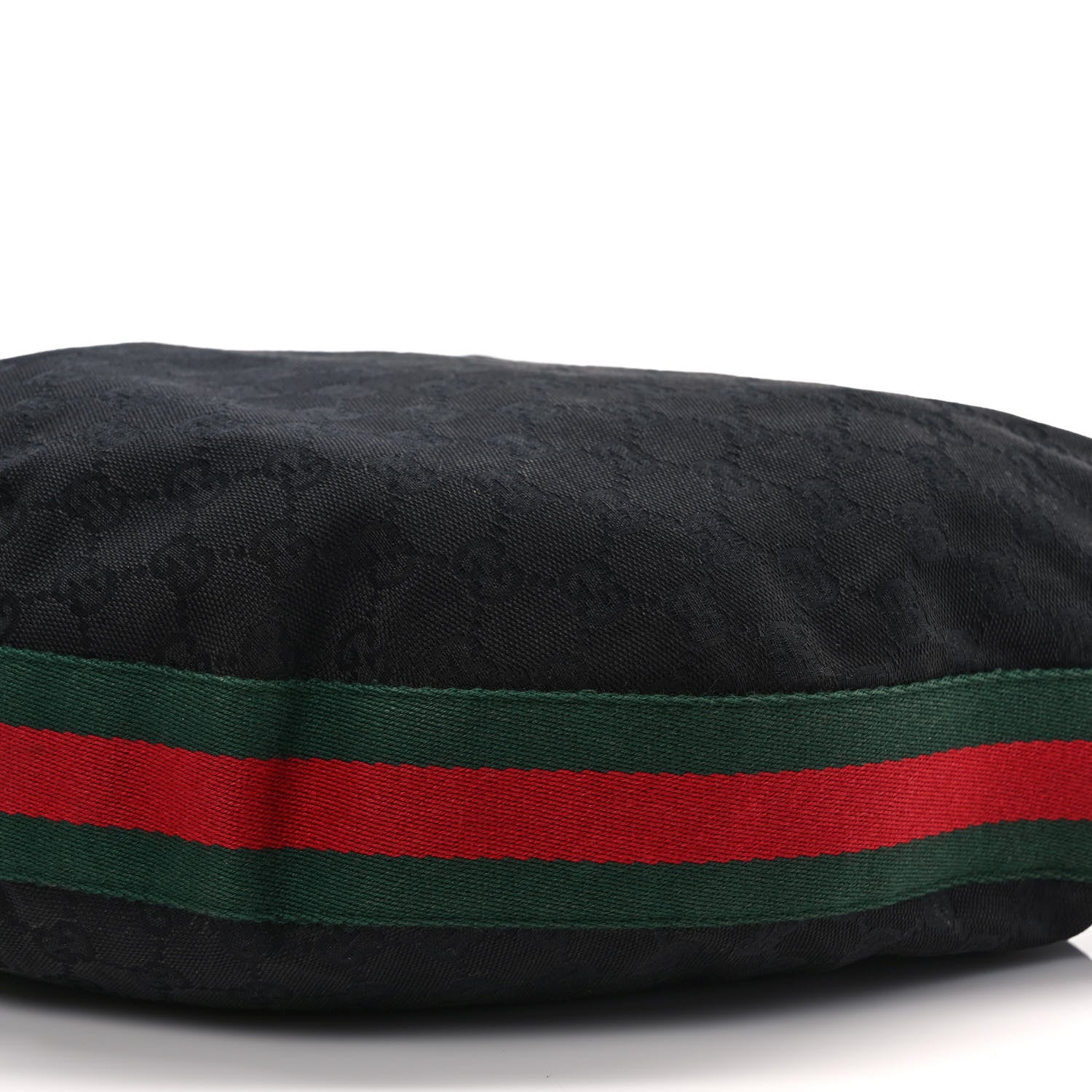 Gucci Monogram Web Bamboo Ring Hobo Black 9 of 11