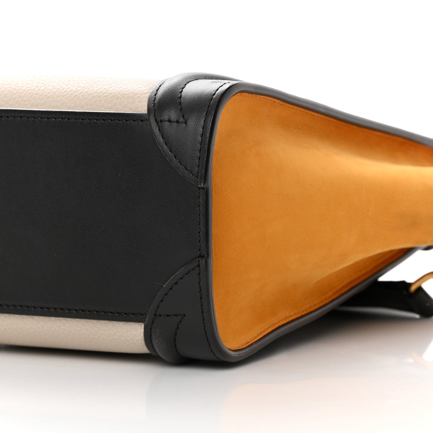 Baby Grained Calfskin Nubuck Nano Tri-Color Luggage Desert
