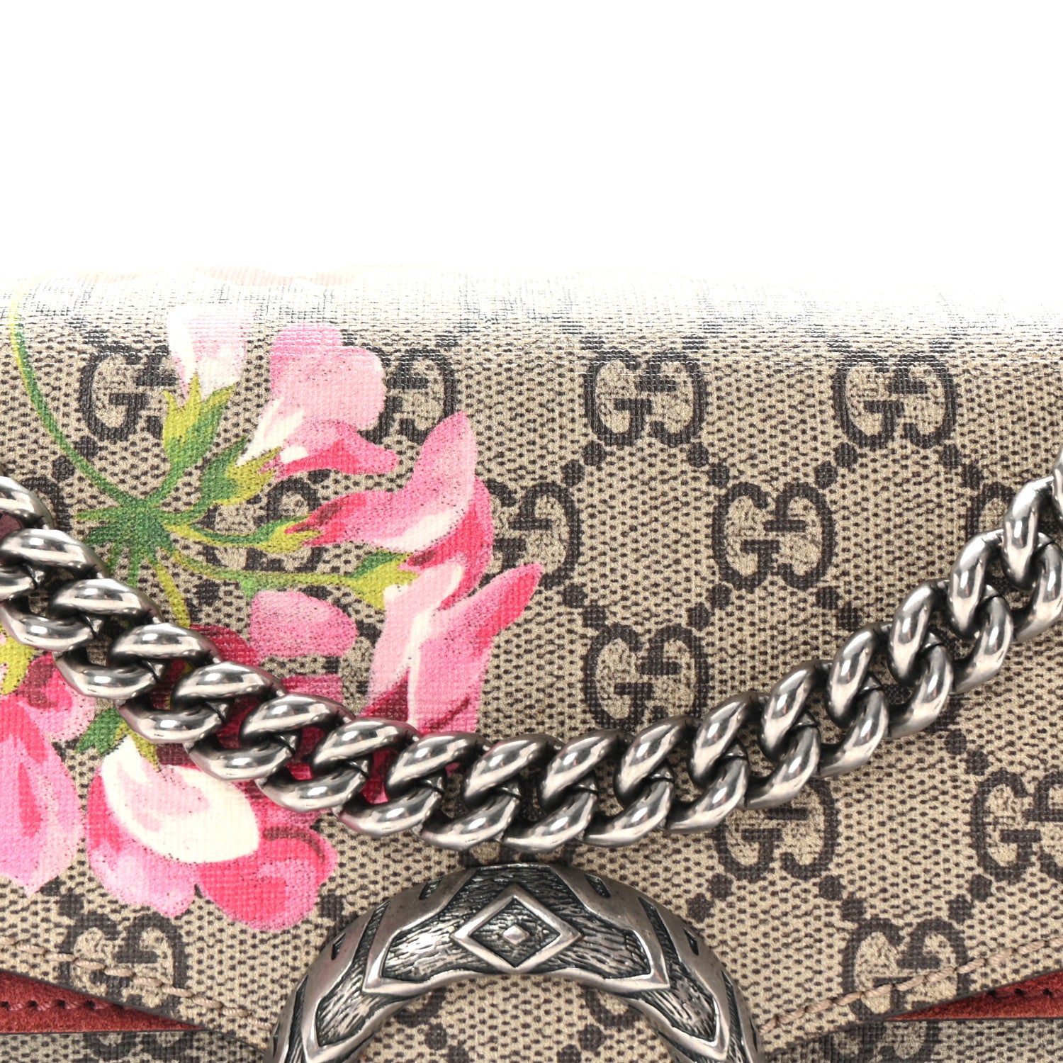 Gucci GG Supreme Monogram Blooms Small Dionysus Shoulder Bag Beige Multicolor Dry Rose 8 of 10