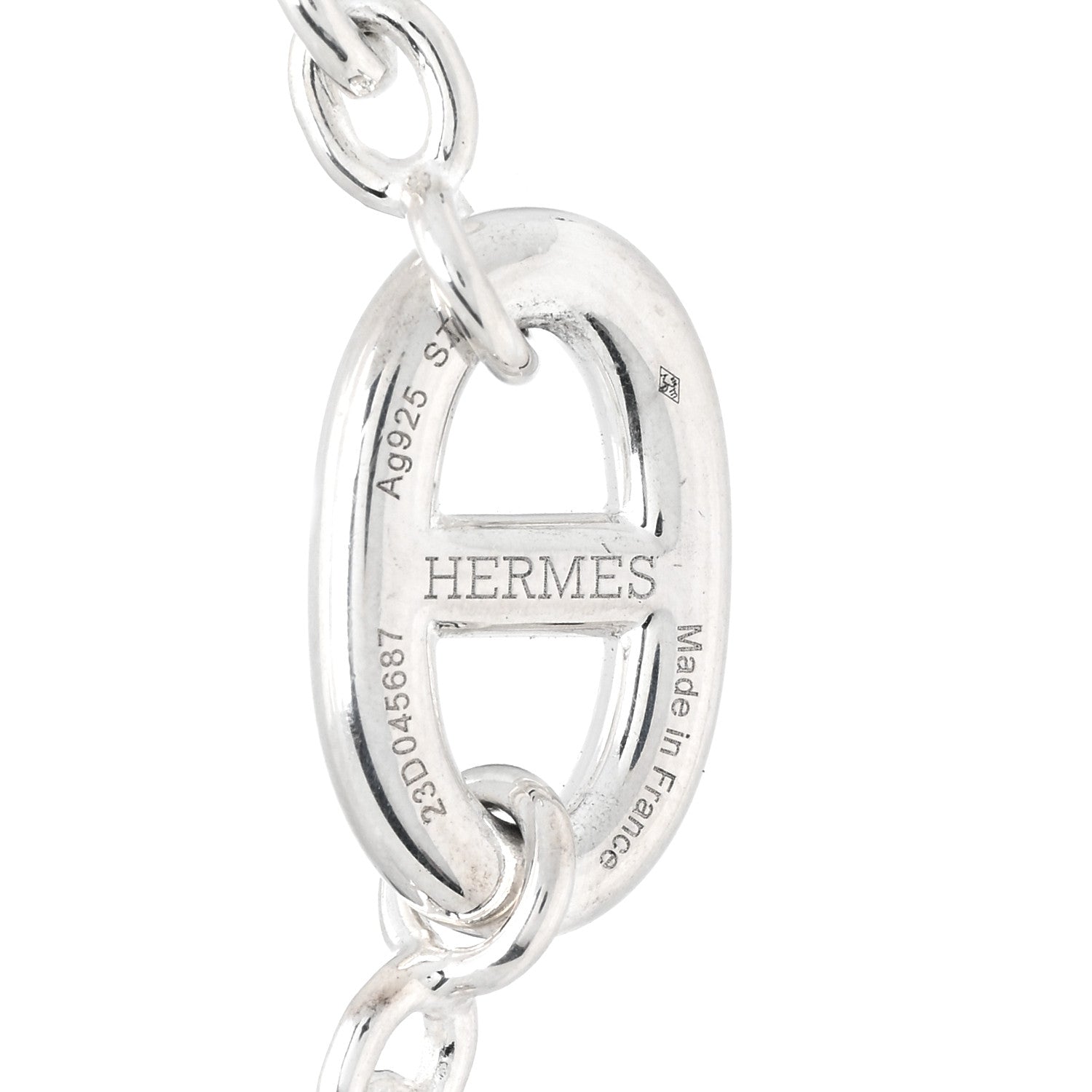 Hermes Sterling Silver Farandole Bracelet ST 3 of 4