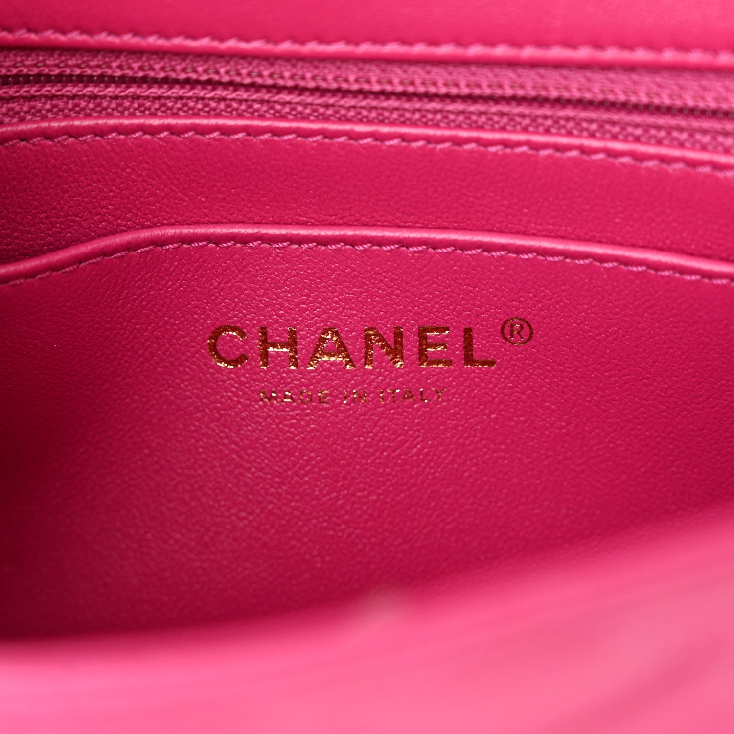 Chanel Lambskin Quilted Mini Crystal Top Handle Rectangular Flap Dark Pink 6 of 11