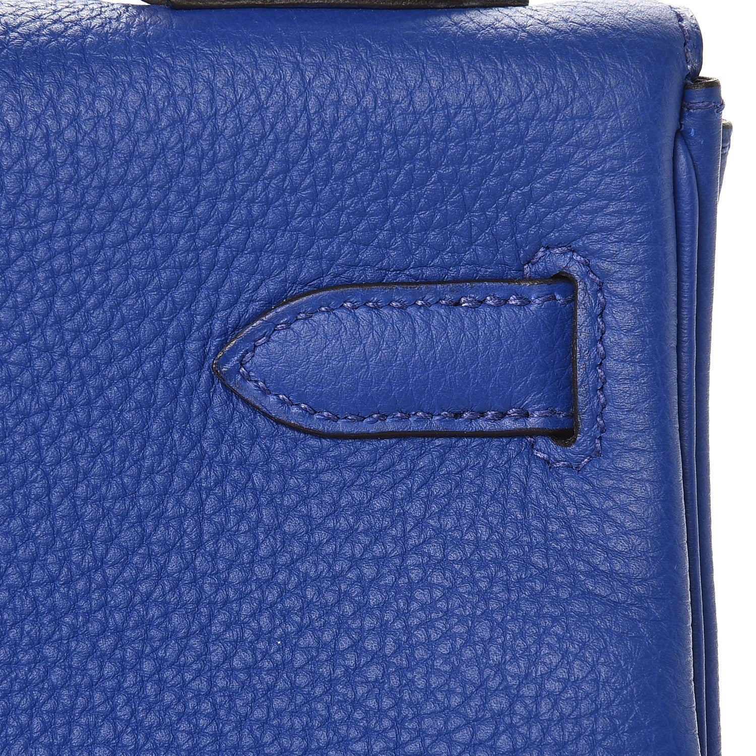Hermes Togo Kelly Retourne 32 Bleu Electrique 28 of 35