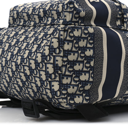 Christian Dior Oblique Diortravel Backpack Blue 10 of 10