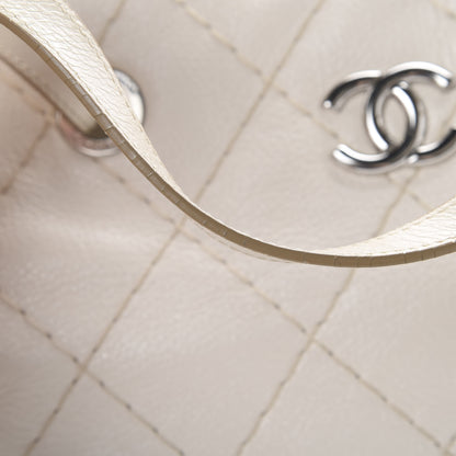 Chanel Glazed Calfskin Large On The Road Tote Ivory 12 of 14
