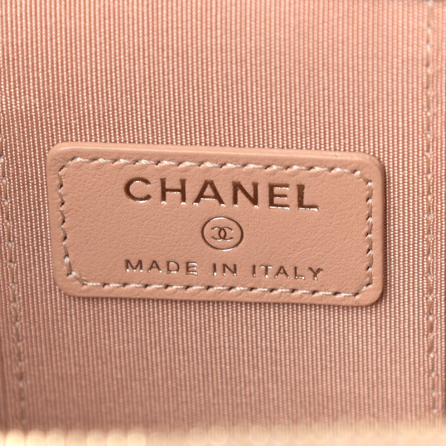 Chanel Calfskin Quilted Mini Perfect Fit Vanity Case With Chain Beige 5 of 8
