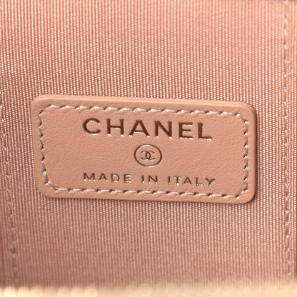 Chanel Calfskin Quilted Mini Perfect Fit Vanity Case With Chain Beige 5 of 8