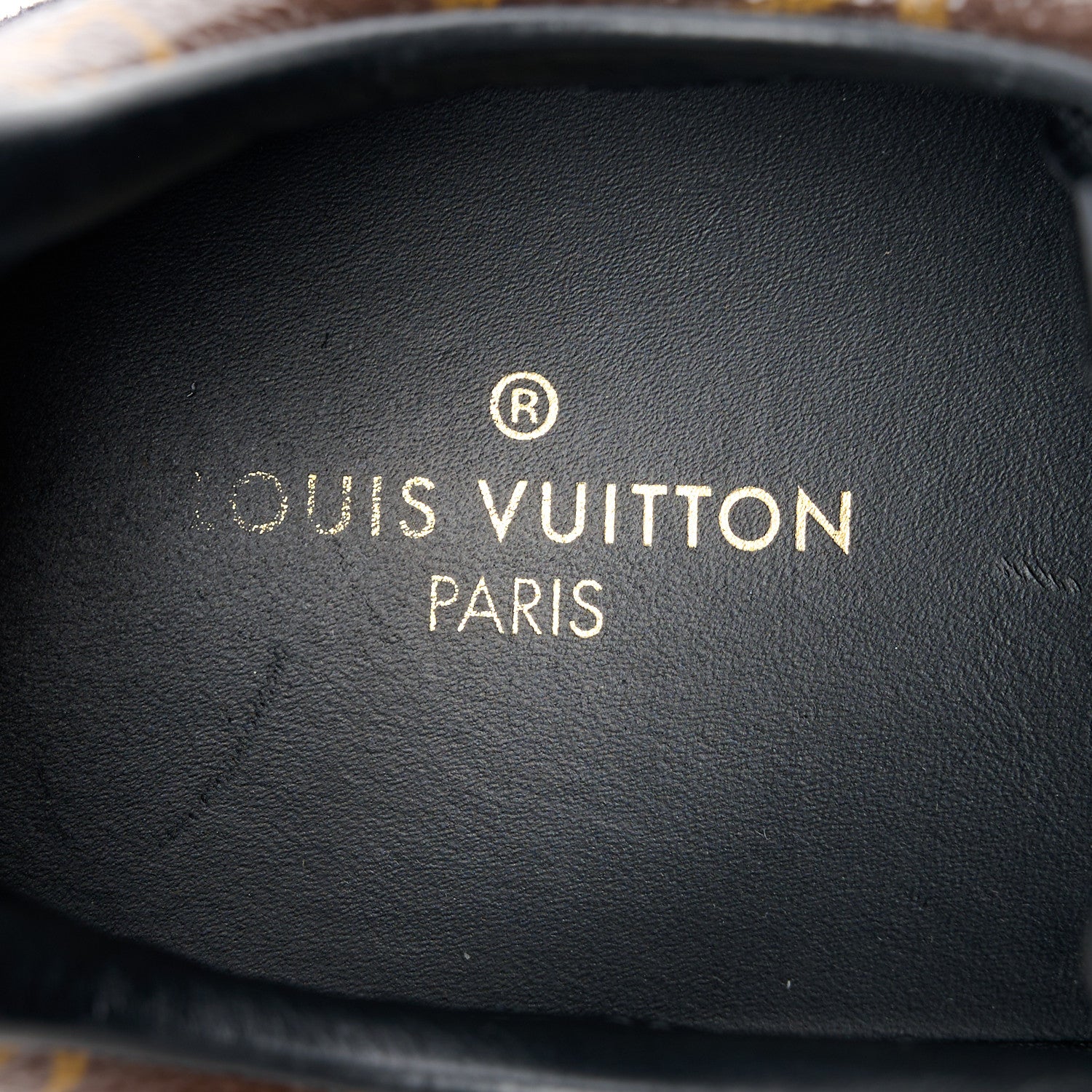 Louis Vuitton Suede Monogram Run Away Sneakers 39 Black 7 of 9