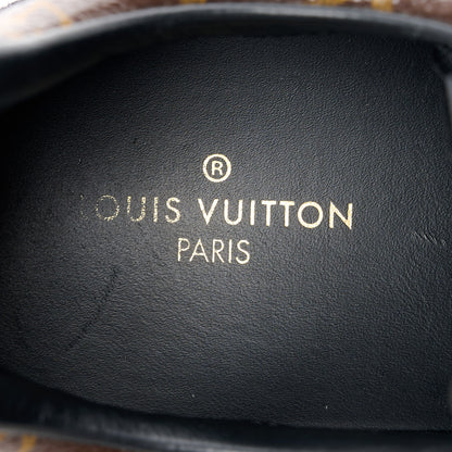 Louis Vuitton Suede Monogram Run Away Sneakers 39 Black 7 of 9