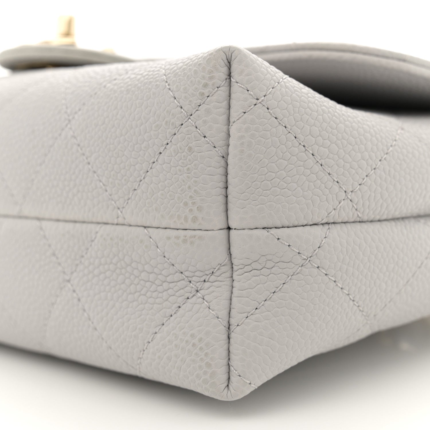 Chanel Caviar Quilted Small City Walk Flap Light Grey 10 of 13