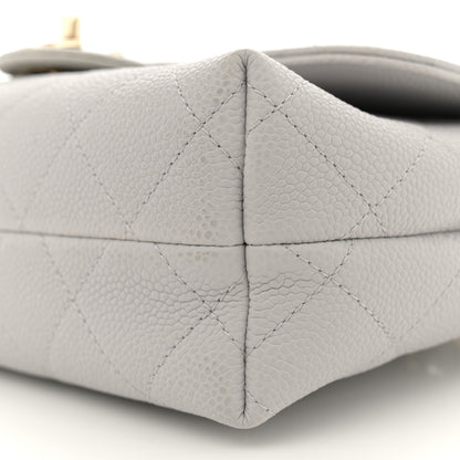 Chanel Caviar Quilted Small City Walk Flap Light Grey 10 of 13