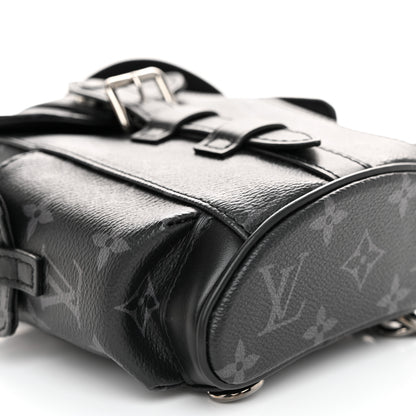 Louis Vuitton Monogram Eclipse Nano Christopher Backpack Black 8 of 9