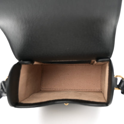 Gucci Dollar Calfskin Vertical Horsebit 1955 Crossbody Bag Black 5 of 10