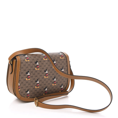 Gucci X DISNEY Mini Vintage GG Supreme Monogram Mickey Mouse Small Flap Messenger Bag Beige Vintage Sun Oil 3 of 10