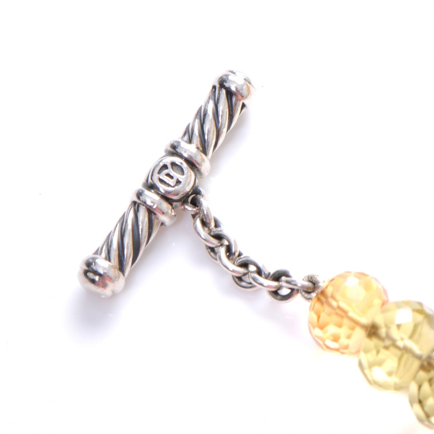 David Yurman Citrine Peridot Quartz Bead Necklace 5 of 7