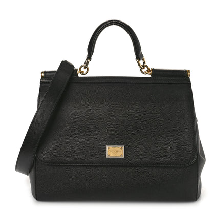 Dolce & Gabbana Dauphine Large Miss Sicily Satchel Black 1 of 10