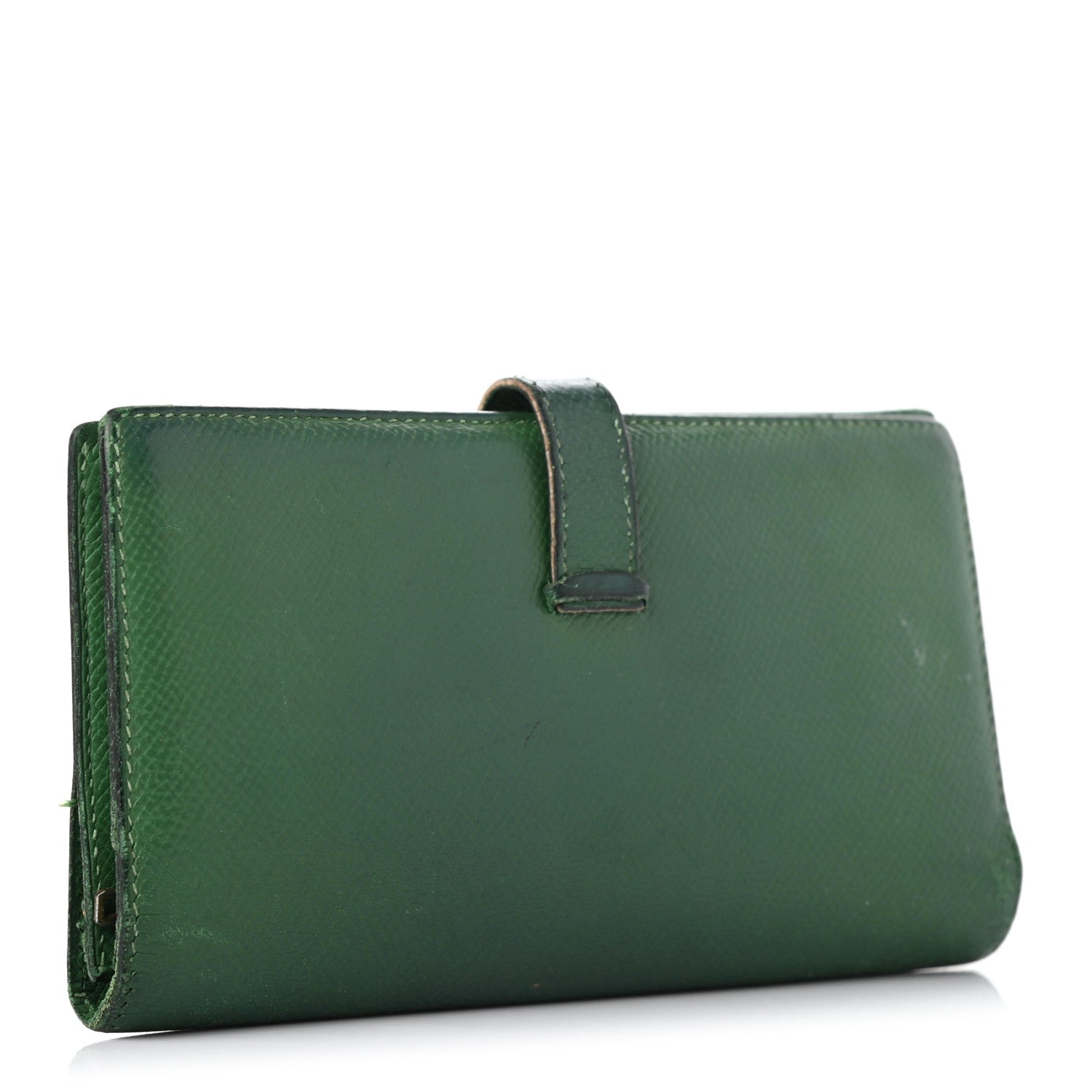 Hermes Epsom Bearn Gusset Wallet Vert Bengale 3 of 14