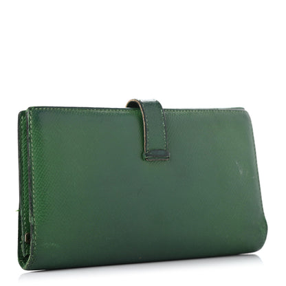 Hermes Epsom Bearn Gusset Wallet Vert Bengale 3 of 14