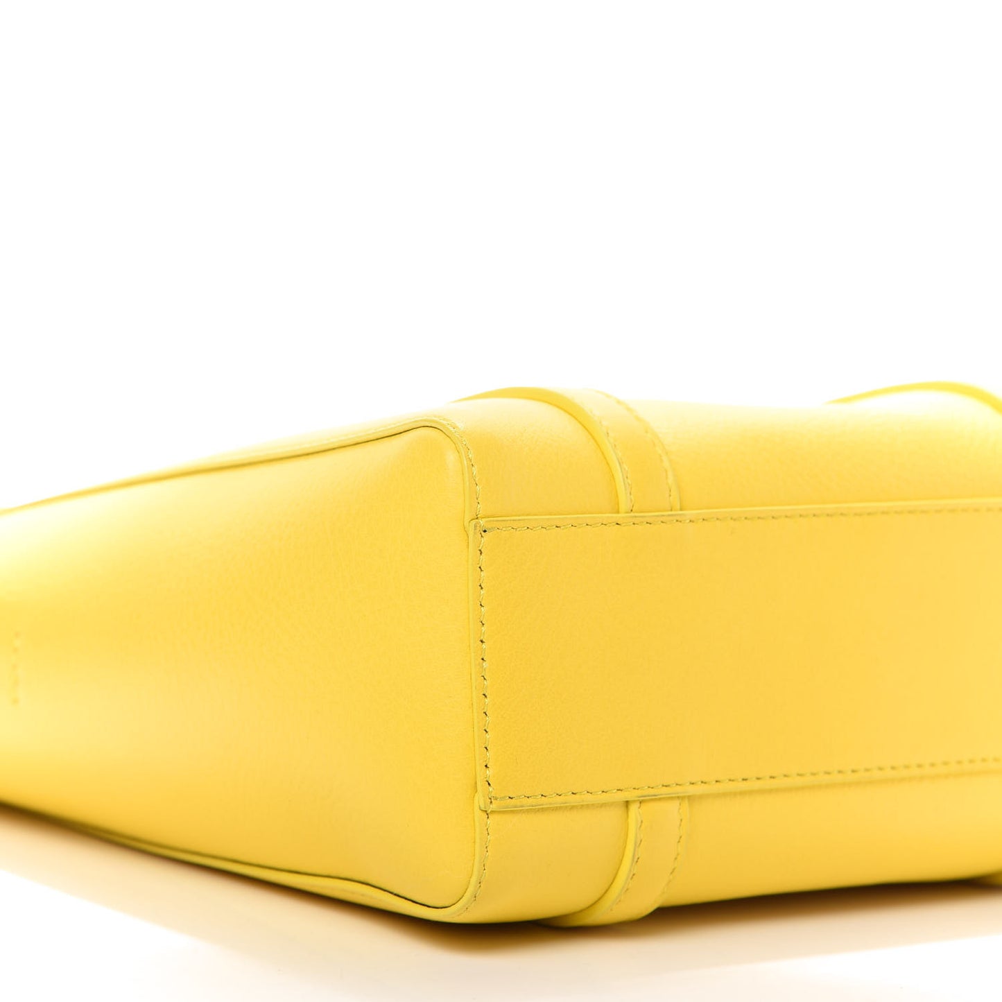 Smooth Calfskin Logo XXS Everyday Tote Jaune Soleil Black