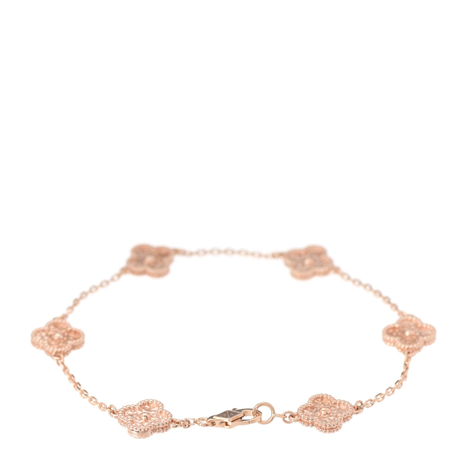 Van Cleef & Arpels 18K Rose Gold 6 Motifs Sweet Alhambra Bracelet 3 of 7