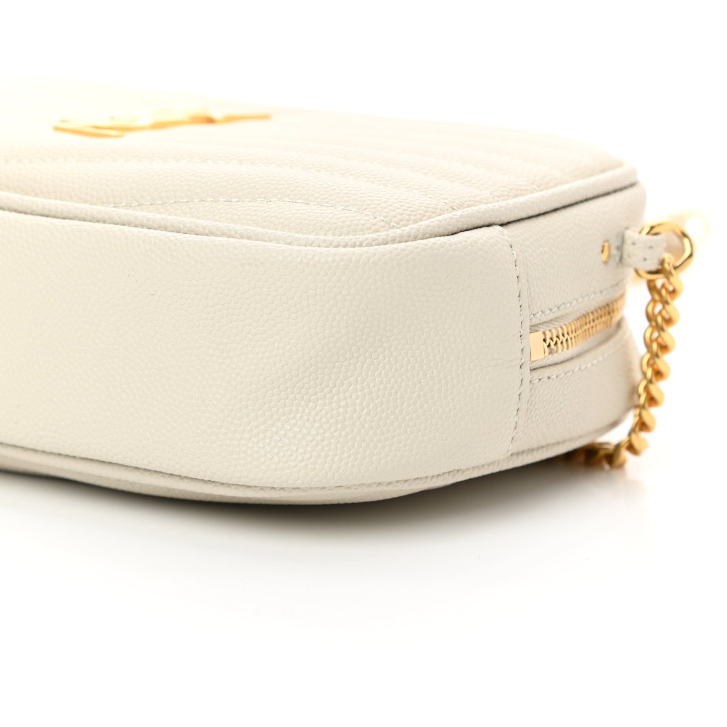 Grain De Poudre Matelasse Monogram Mini Lou Camera Bag Crema Soft