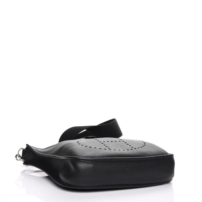 Hermes Taurillon Clemence Evelyne PM Black 4 of 7