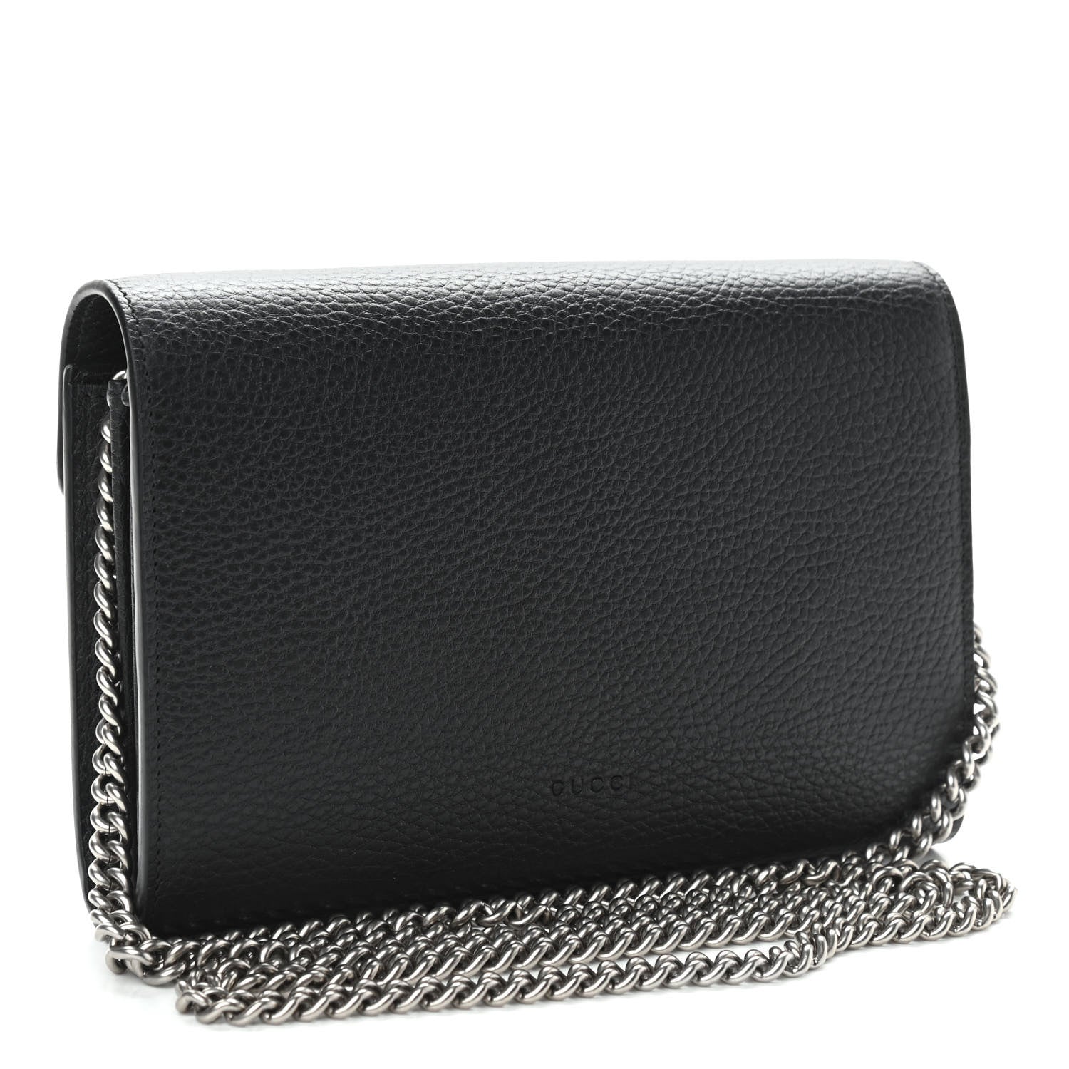 Gucci Calfskin Mini Dionysus Chain Wallet Black 2 of 10