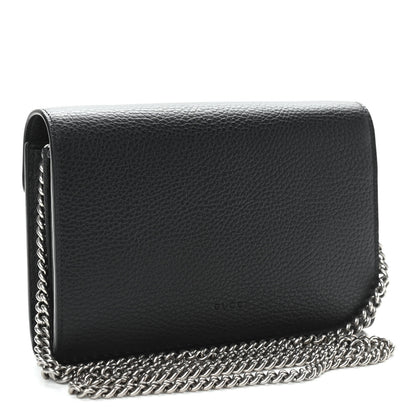 Gucci Calfskin Mini Dionysus Chain Wallet Black 2 of 10