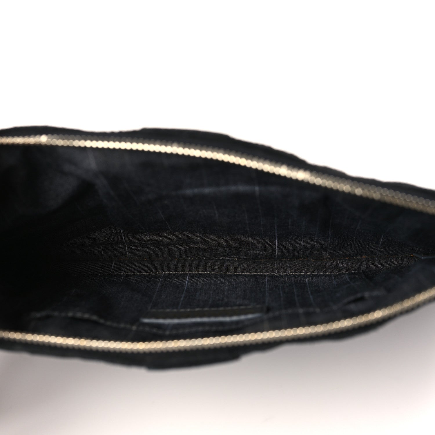 Chanel Suede Union Jack Clutch Black 5 of 10