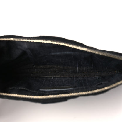 Chanel Suede Union Jack Clutch Black 5 of 10