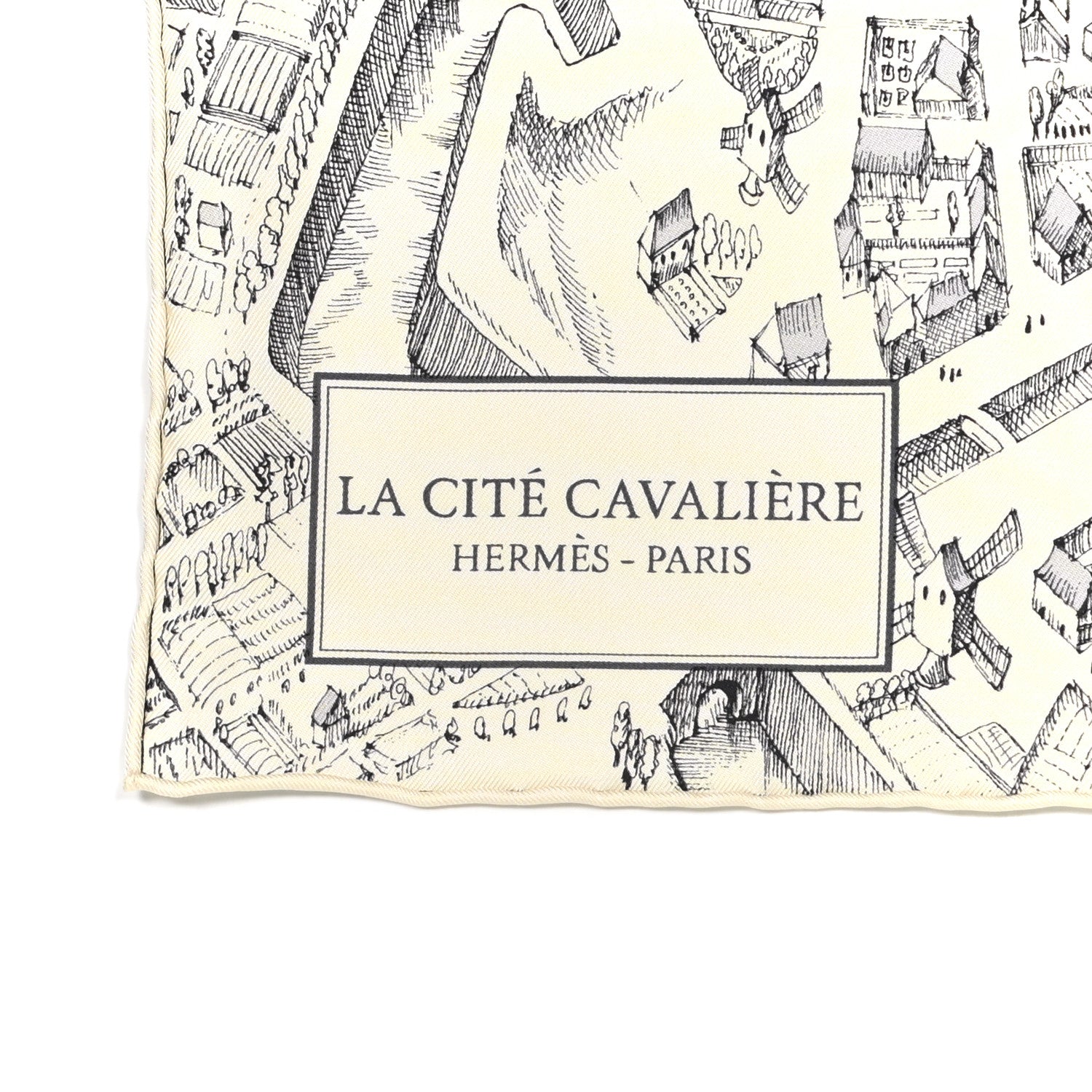Hermes Silk La Cite Cavaliere Scarf 90 2 of 4