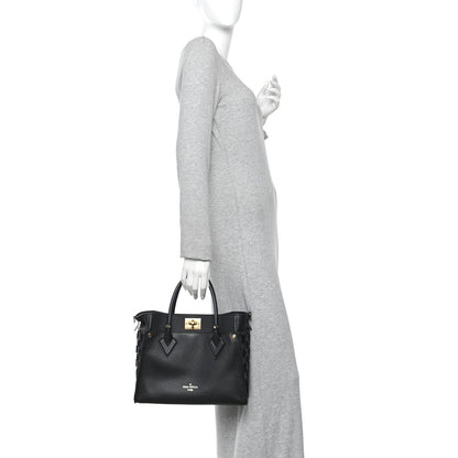 Louis Vuitton Calfskin Monogram Tufting On My Side Black 2 of 9