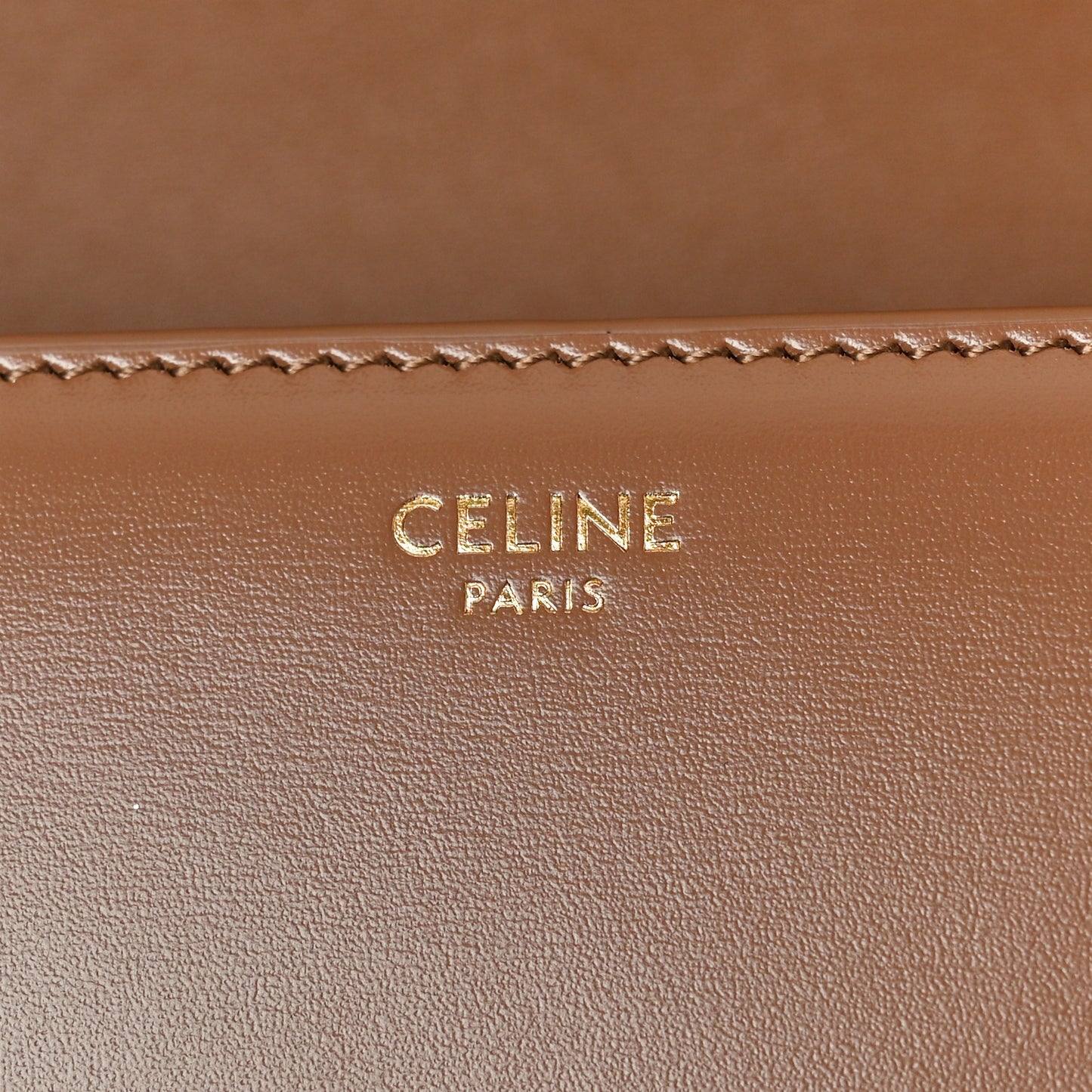 Shiny Calfskin Medium Triomphe Bronze