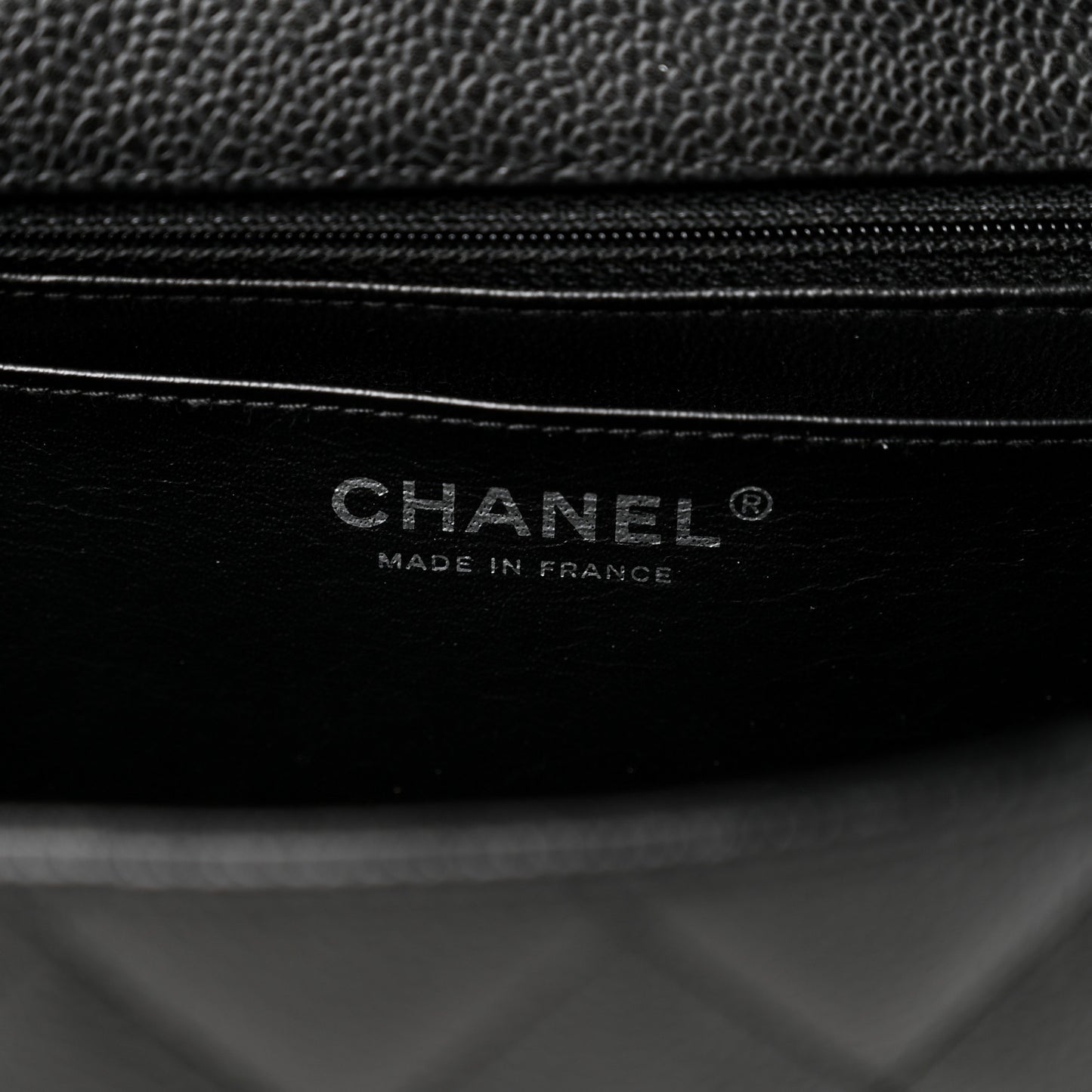 Caviar Quilted Jumbo Single Flap Black
