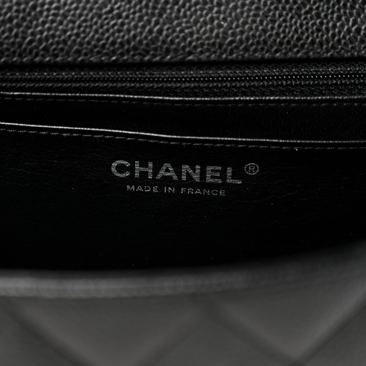 Chanel Caviar Quilted Jumbo Single Flap Black 6 of 10