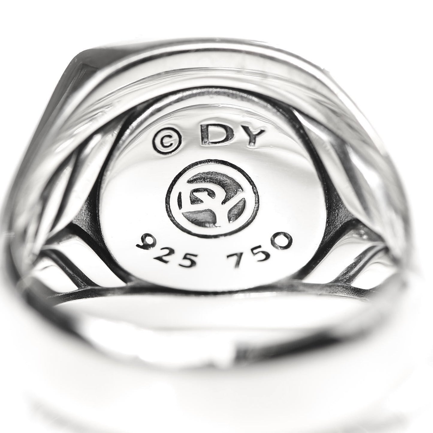Sterling Silver 18K Yellow Gold Petrvs Horse Signet Ring 52 6
